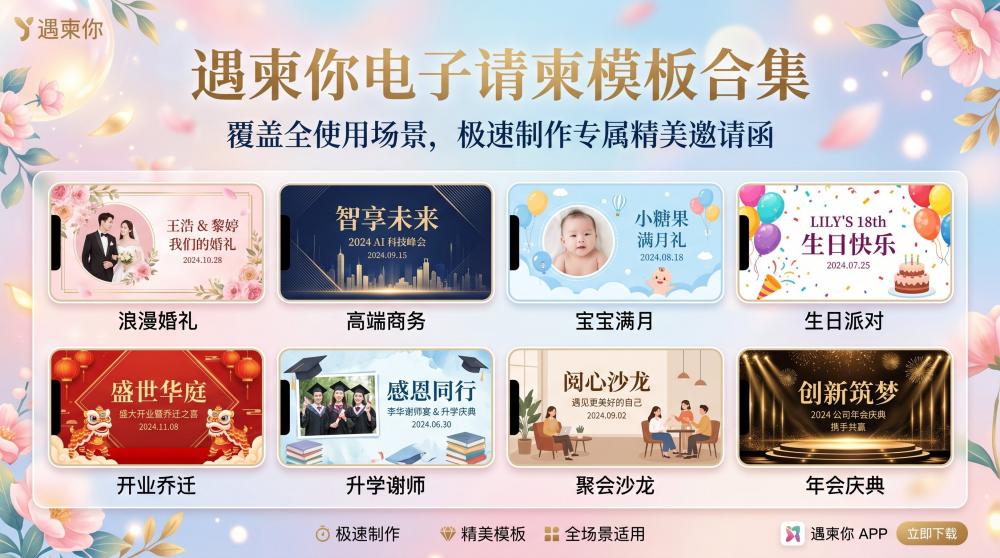 新手零门槛！出阁宴电子邀请函制作教程，几分钟轻松搞定